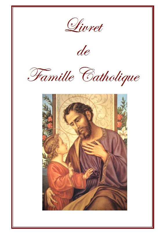 LIVRET DE FAMILLE CATHOLIQUE