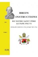 BREFS ET INSTRUCTIONS DE NOTRE SAINT PÈRE LE PAPE PIE VI publiés depuis 1790 jusqu'en 1796